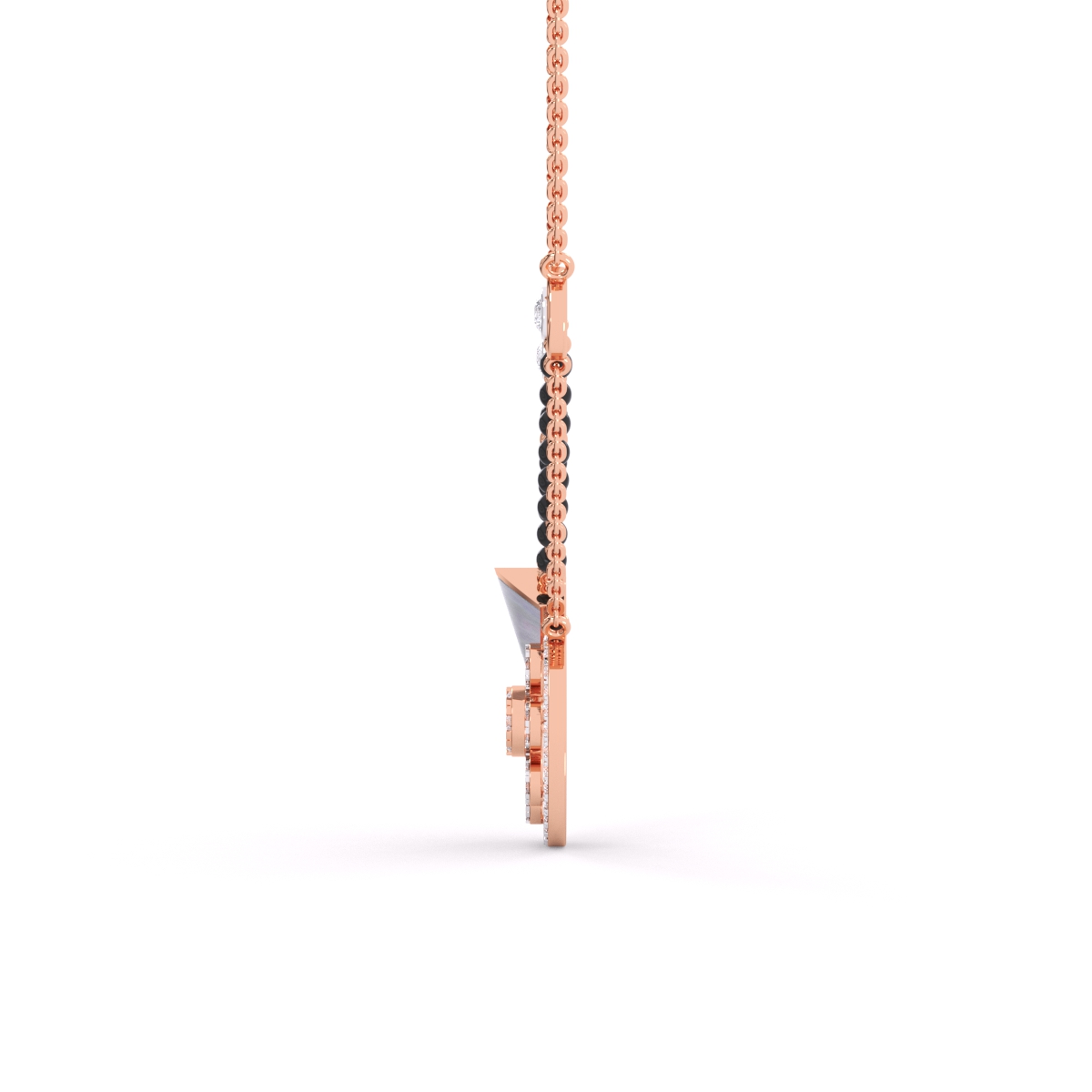 Classic Glimmering Round Diamond Mangalsutra